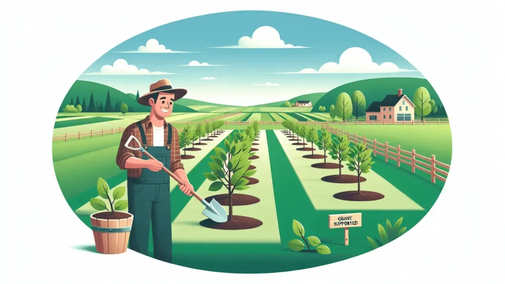 What grants are available for tree planting on private lands